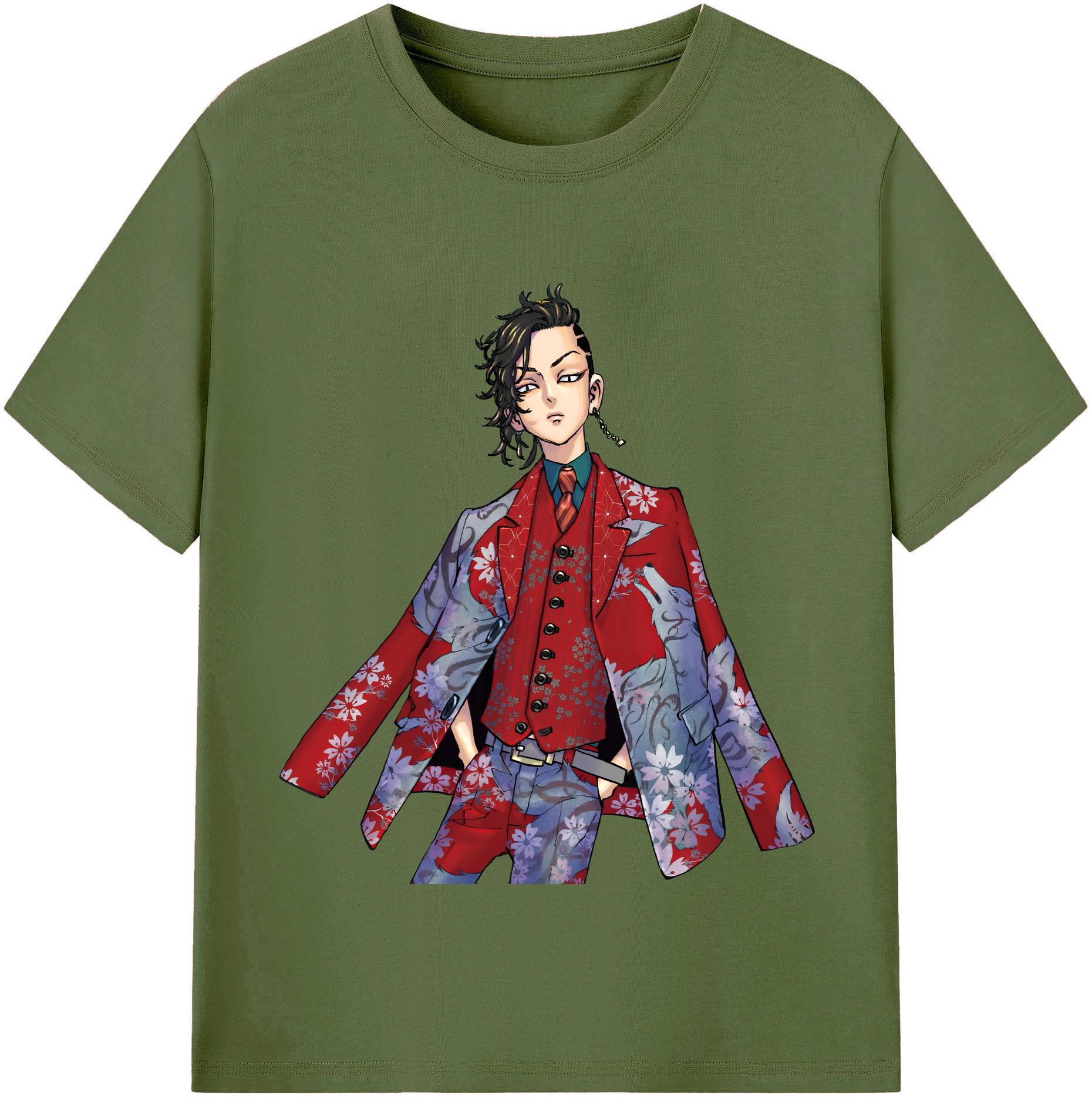 （画像用） 東京リベンジャーズ Tokyo Revengers 綿100％半袖Tシャツ（フロントプリント）